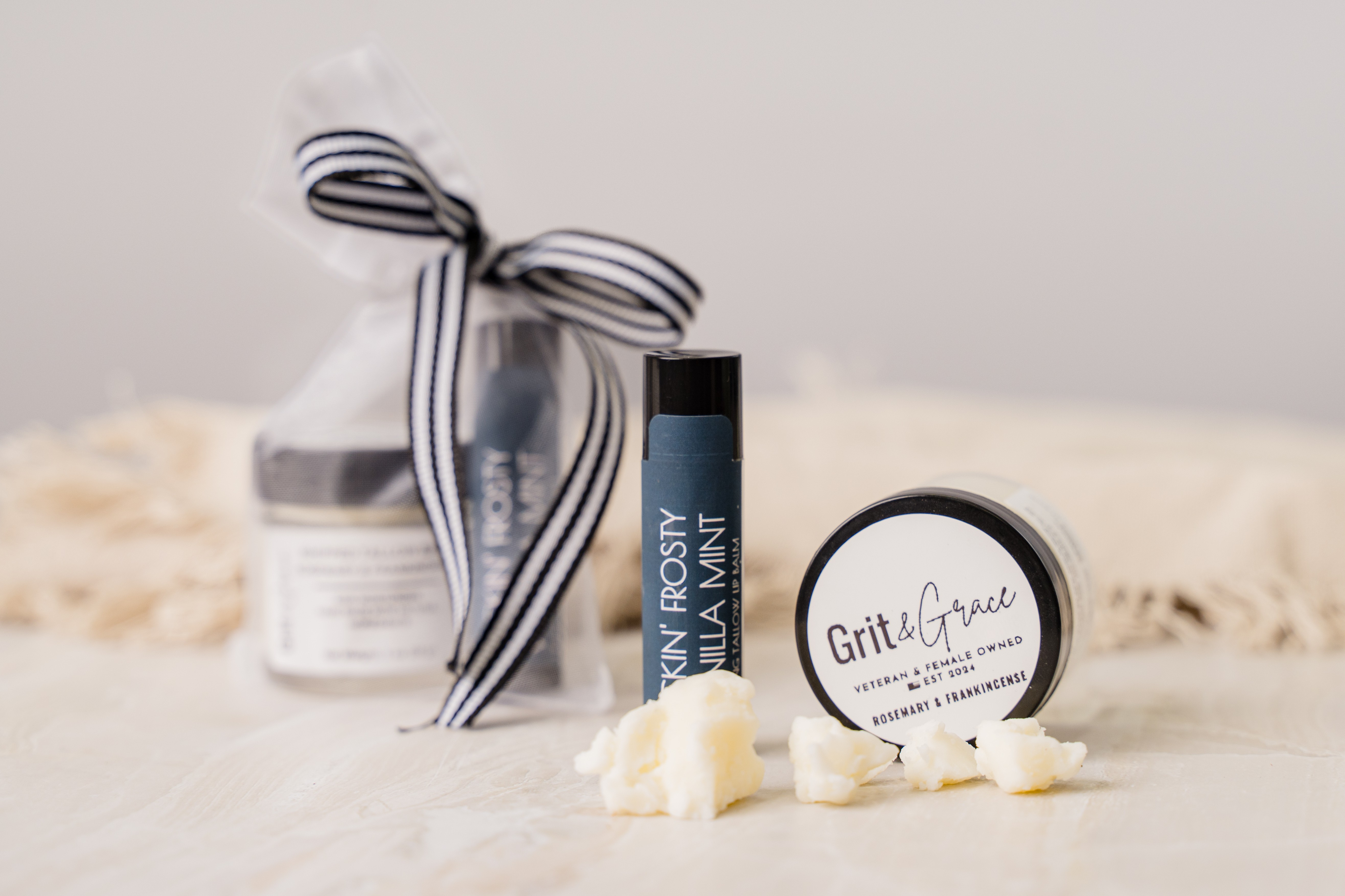 Gift Bags - Rosemary & Frankincense / Frickin' Frosty Vanilla Mint Lip Balm